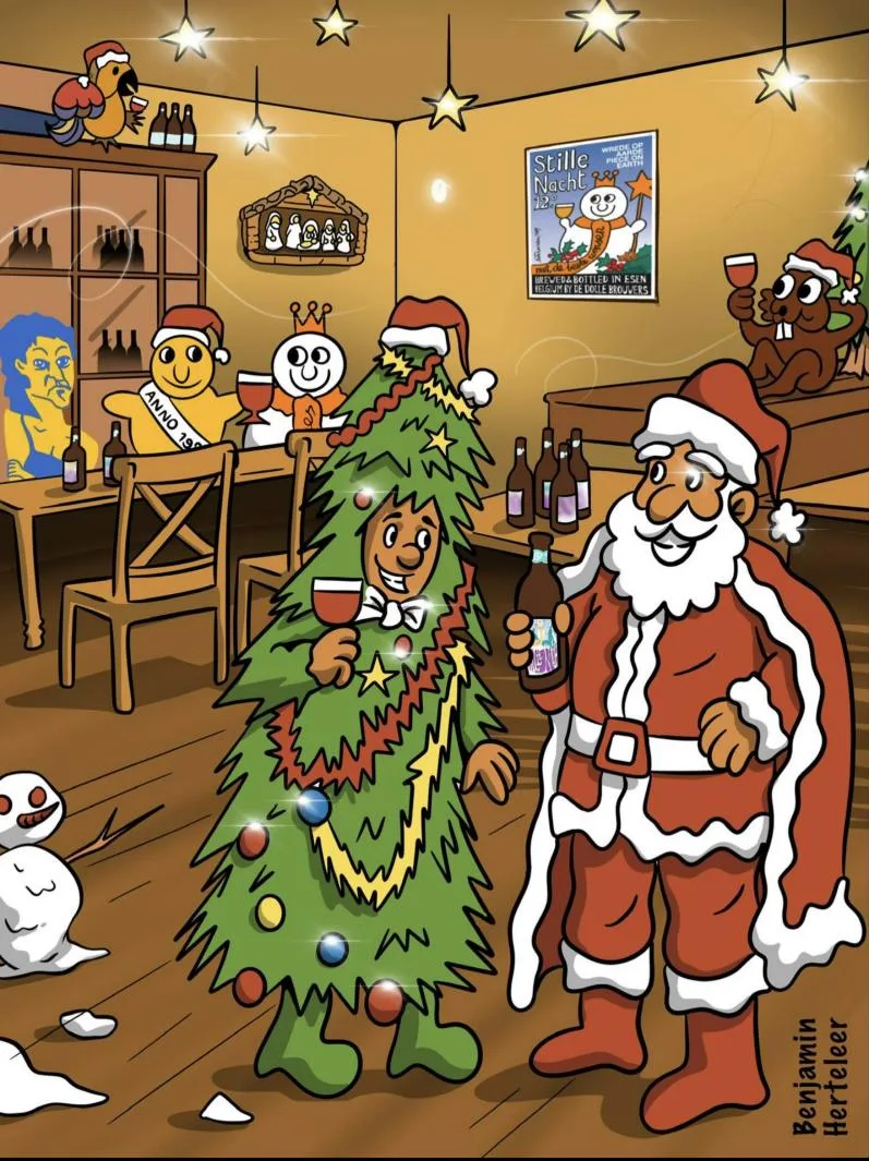Stille Nacht, eigen illustratie